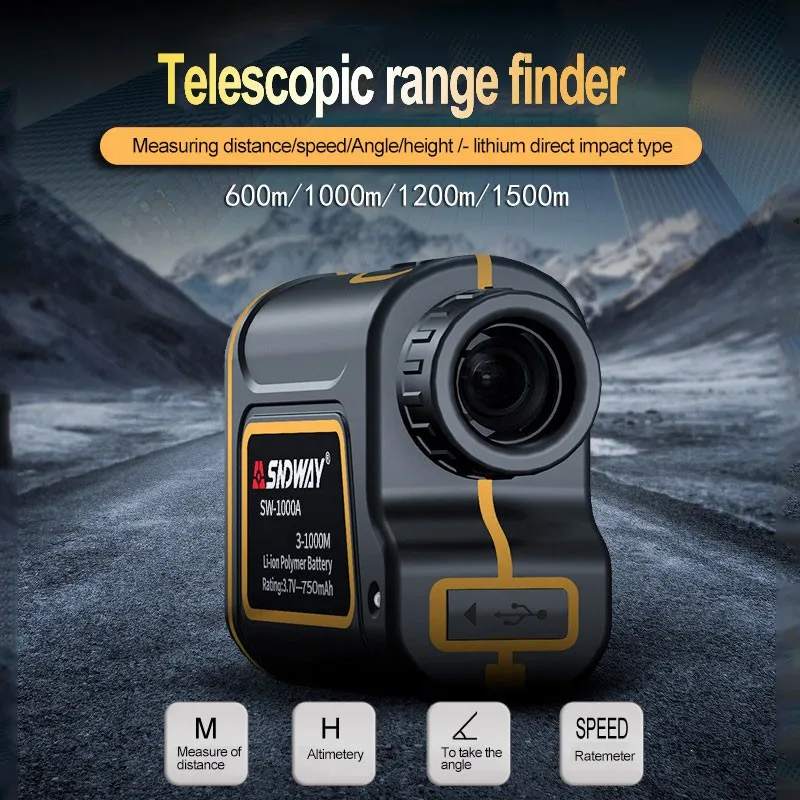 

3-600m Golf Laser Range Finder Golf Distance Rangefinder Outdoor Sports SW-600A Standard Version