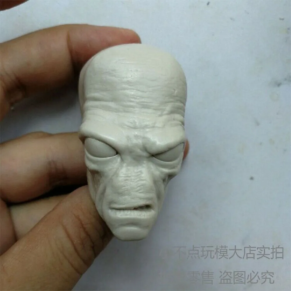 

1/6 Scale Male Figure Accessory Unpainted Head Carving Cad Bane Male Head Sculpt for 12'' Figure Body Model