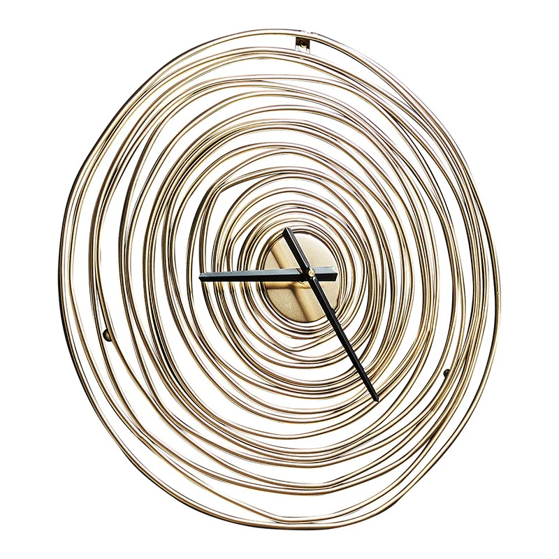 

50cm Nordic Large Wall Clock Modern Design Golden Wheel Wall Clock for Living Room Decoration Home Decor Gold Luxurious Clocks