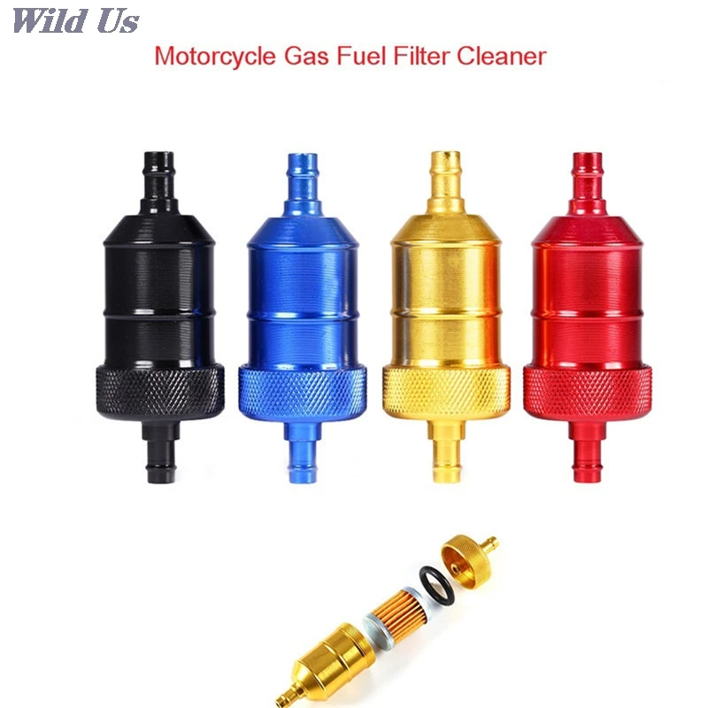 5 Color 8mm Petrol Gas Fuel Filter Cleaner For Motorcycle Pit Dirt Bike ATV Quad Inline Oil | Автомобили и мотоциклы