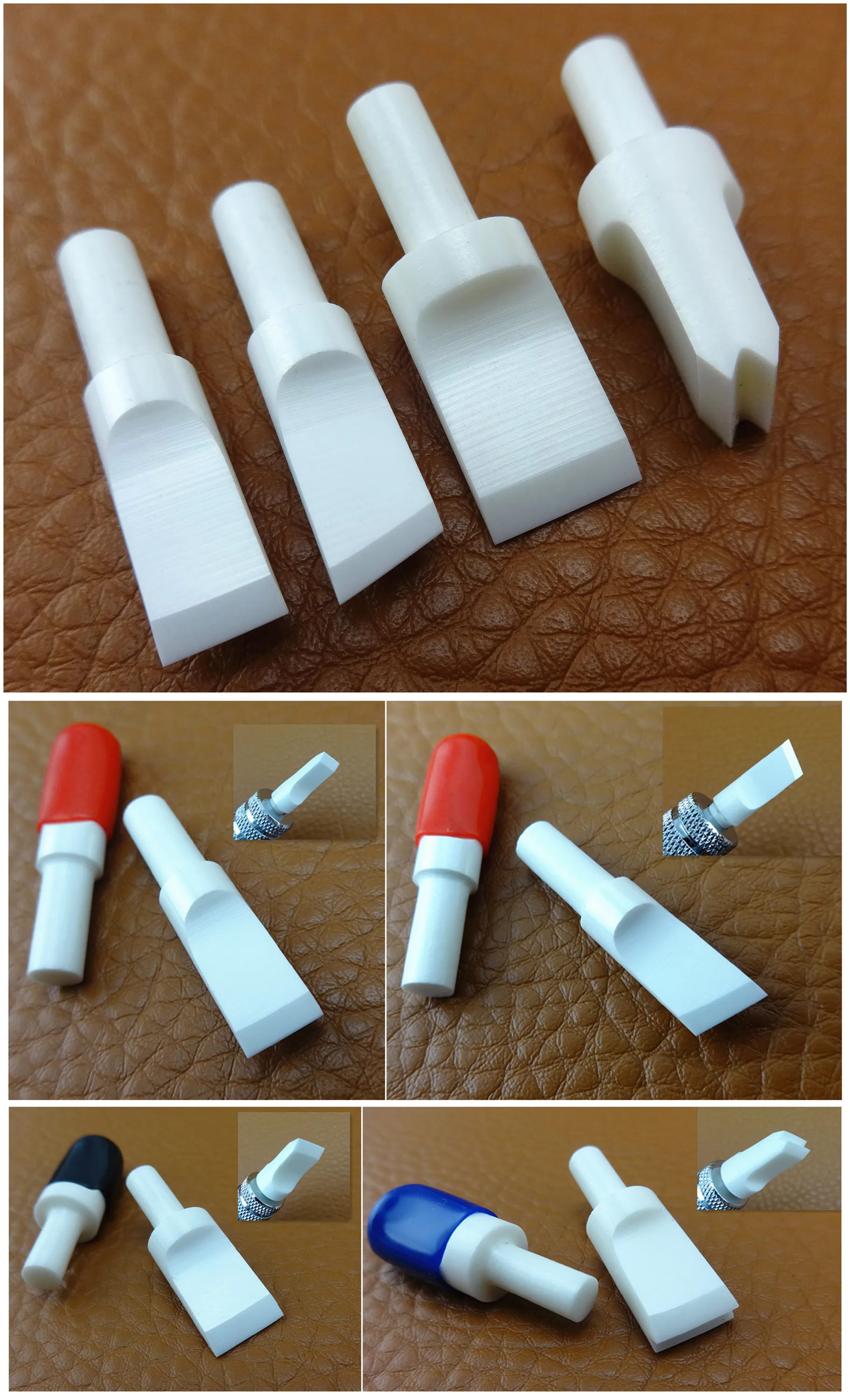 1 Набор кожаных поделок с двойным подшипником поворотный нож для резьбы + 6 шт.