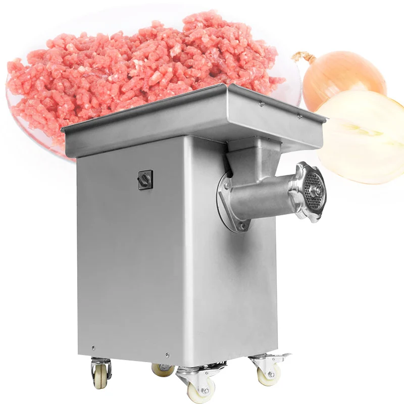 

Stainless Steel Meat Grinder Commercial High-Power Multi-Function Powerful Large-Scale Frozen Chicken Rack Meat Grinder