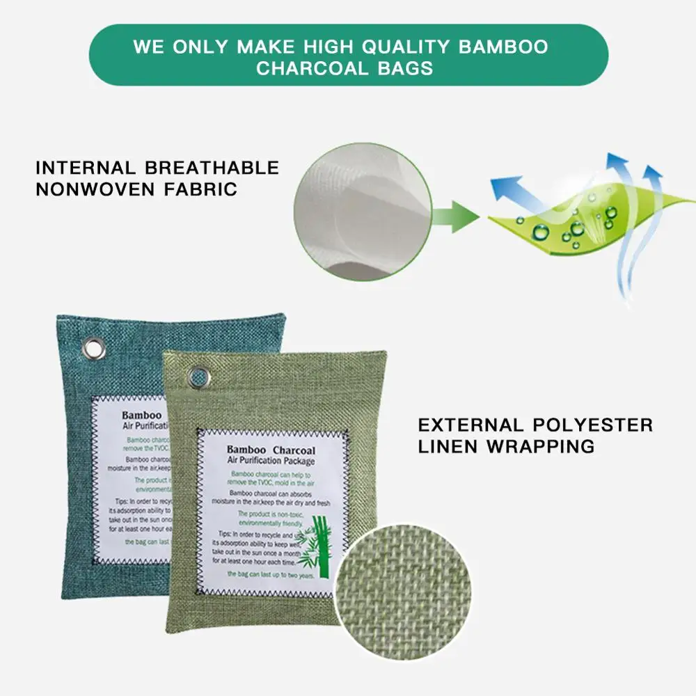 200 г мешок с древесным углем подвесной дезодорант для автомобиля пакет