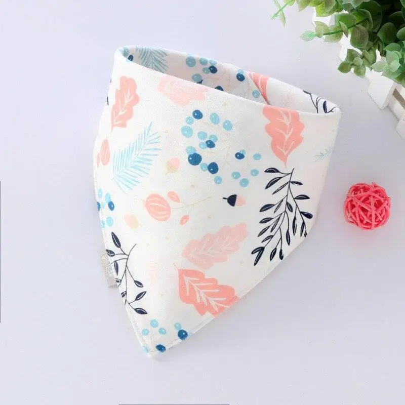 

Reusable Washable Cotton Baby Scarf Bibs Burp Cloth Print Girls Newborn Bibs Adjustable Boys Meal Bibs Infant Saliva Towels