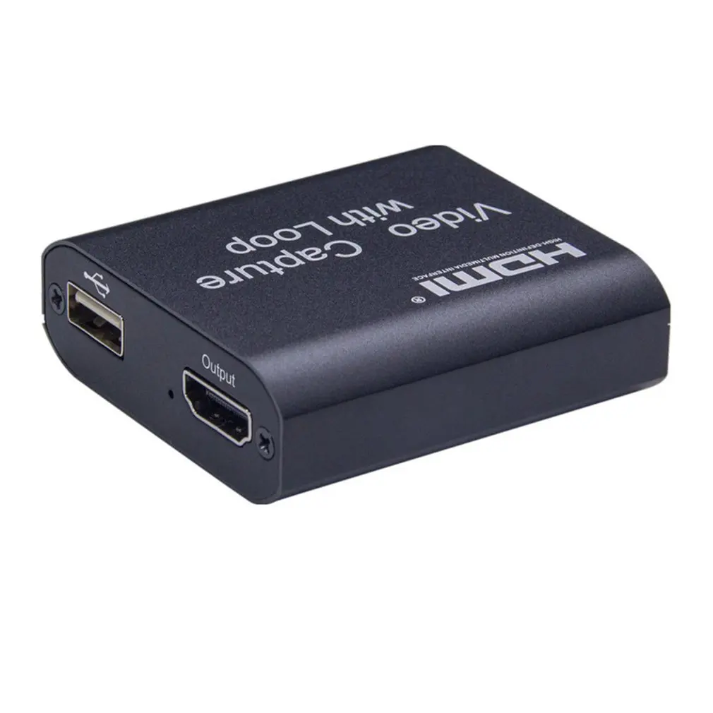 4K HDMI к USB 2 0 3 Loop Out видеозаписывающая карта видео записывающая коробка PC Game Live Streaming