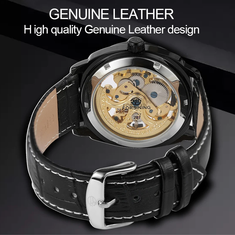 Часы наручные FORSINING Мужские механические автоматические армейские спортивные