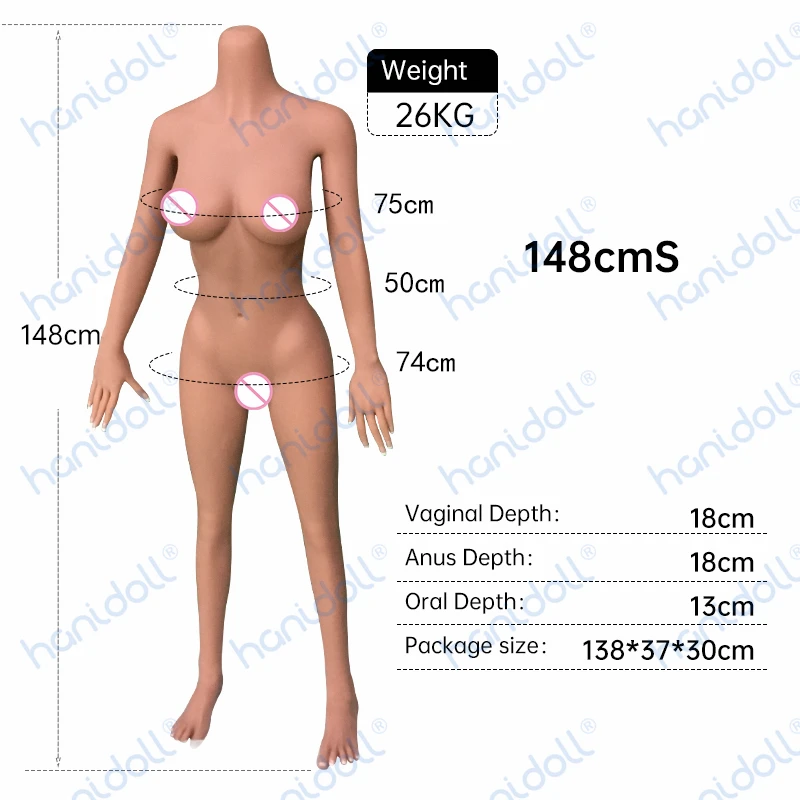 Секс-куклы Hanidoll 148-165 см Реалистичная Силиконовая секс-кукла из термопластичного