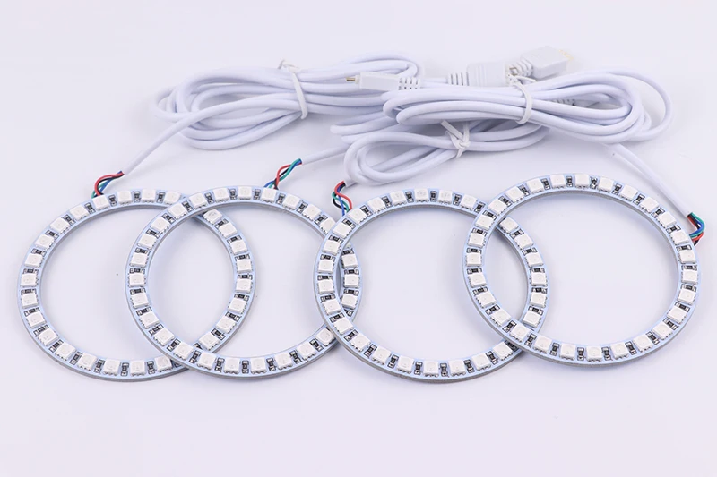 Многоцветный RGB светодиодный angel eyes Halo Ring Eye DRL RF пульт дистанционного управления для Volkswagen VW Passat B6 Magotan 2006-2010 аксессуары
