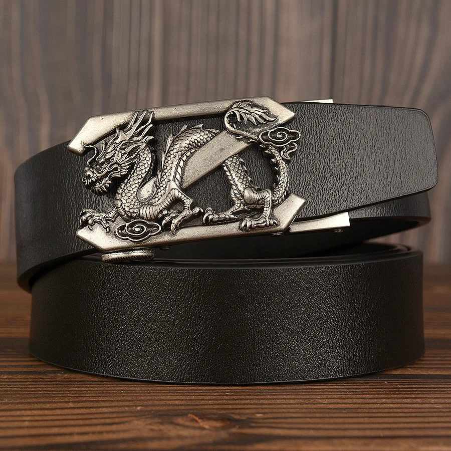 Ремень с автоматической пряжкой мужской брендовый дизайнерский пояс из