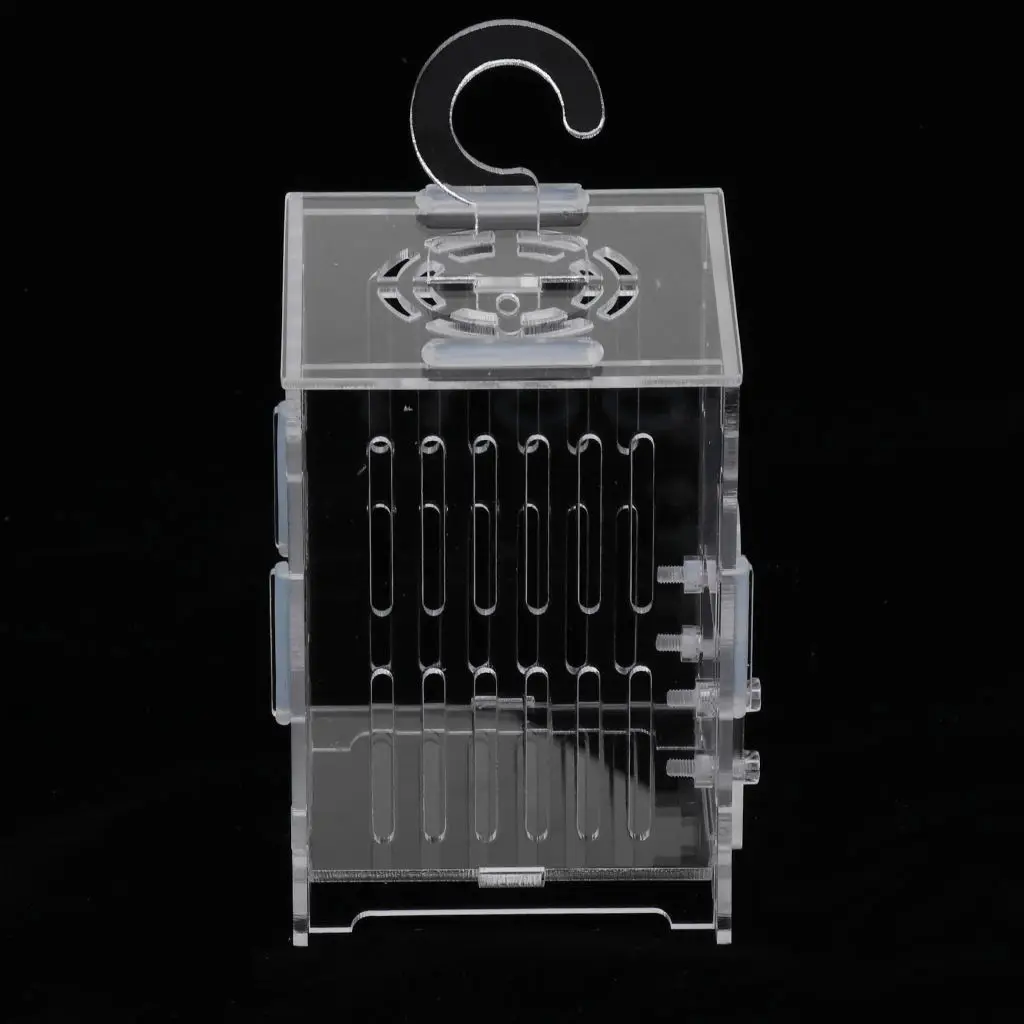 Прочная акриловая маленькая клетка для насекомых кузнечик кормления крикета