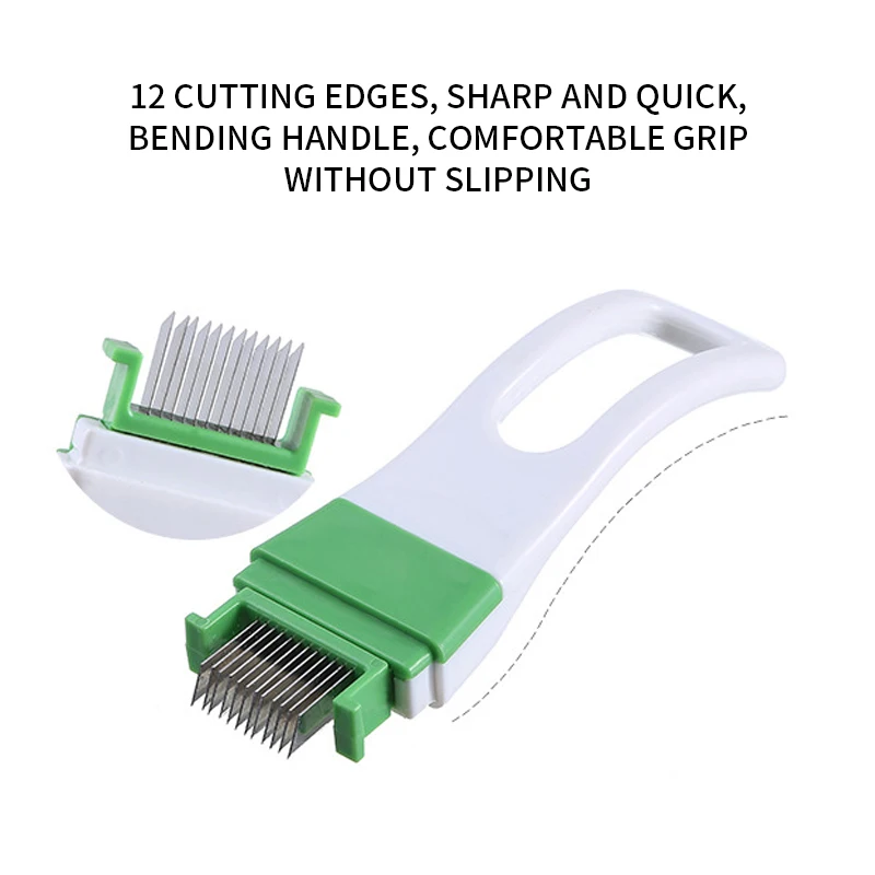 1pc Onion Vegetable Cutter Slicer Multi Chopper Scallion Kitchen Knife Shred Tools Slice Cutlery Cooking 1 Piece in Random | Дом и сад
