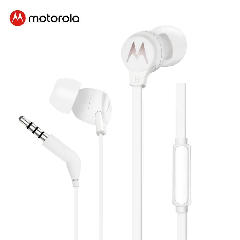 Оригинальные проводные наушники Motorola Bass Sound 3 5 мм спортивные вкладыши с