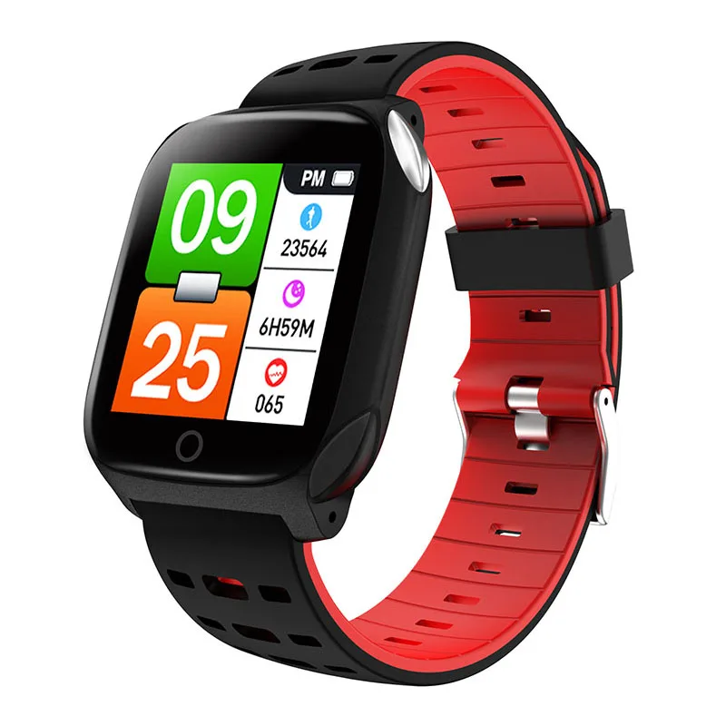 Red Smart Bracelet Фитнес-браслет ЭКГ PPG здоровье браслет монитор сна Спорт фитнес-трекер умный Браслет кровяное давление пульсометр умные часы - Цвет: Red Smart Bracelet