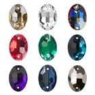 YANRUO 3210 овальные стеклянные стразы с плоской задней поверхностью, сшитые кристаллы, незакрепленные камни для рукоделия, рукоделия, рукоделия