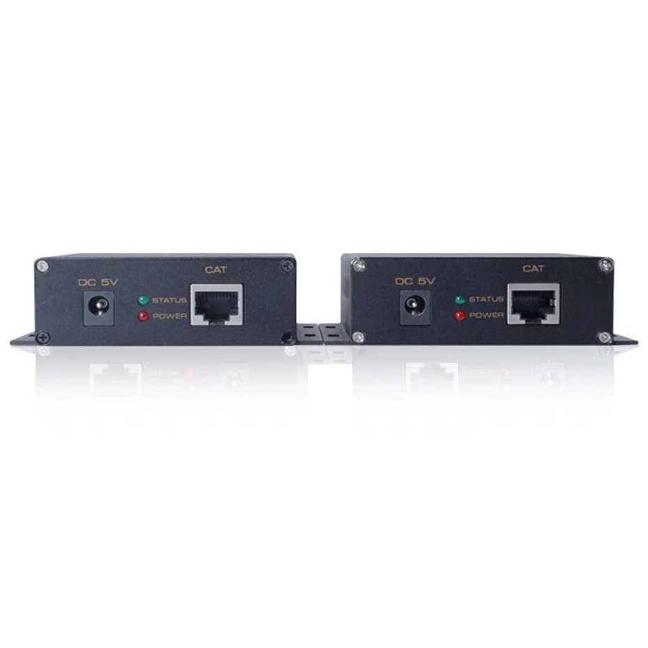 Активный удлинитель DVI через cat5/cat6 кабель до 60 м для ПК ноутбука ЖК-монитора UTP