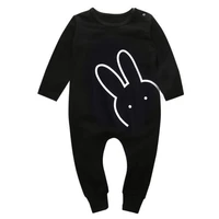 baby boy girl cute romper rabbit jumpsuit warm long sleeves outfits clothes casual black outfits