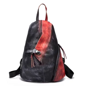 Рюкзак унисекс из натуральной воловьей кожи, в стиле ретро