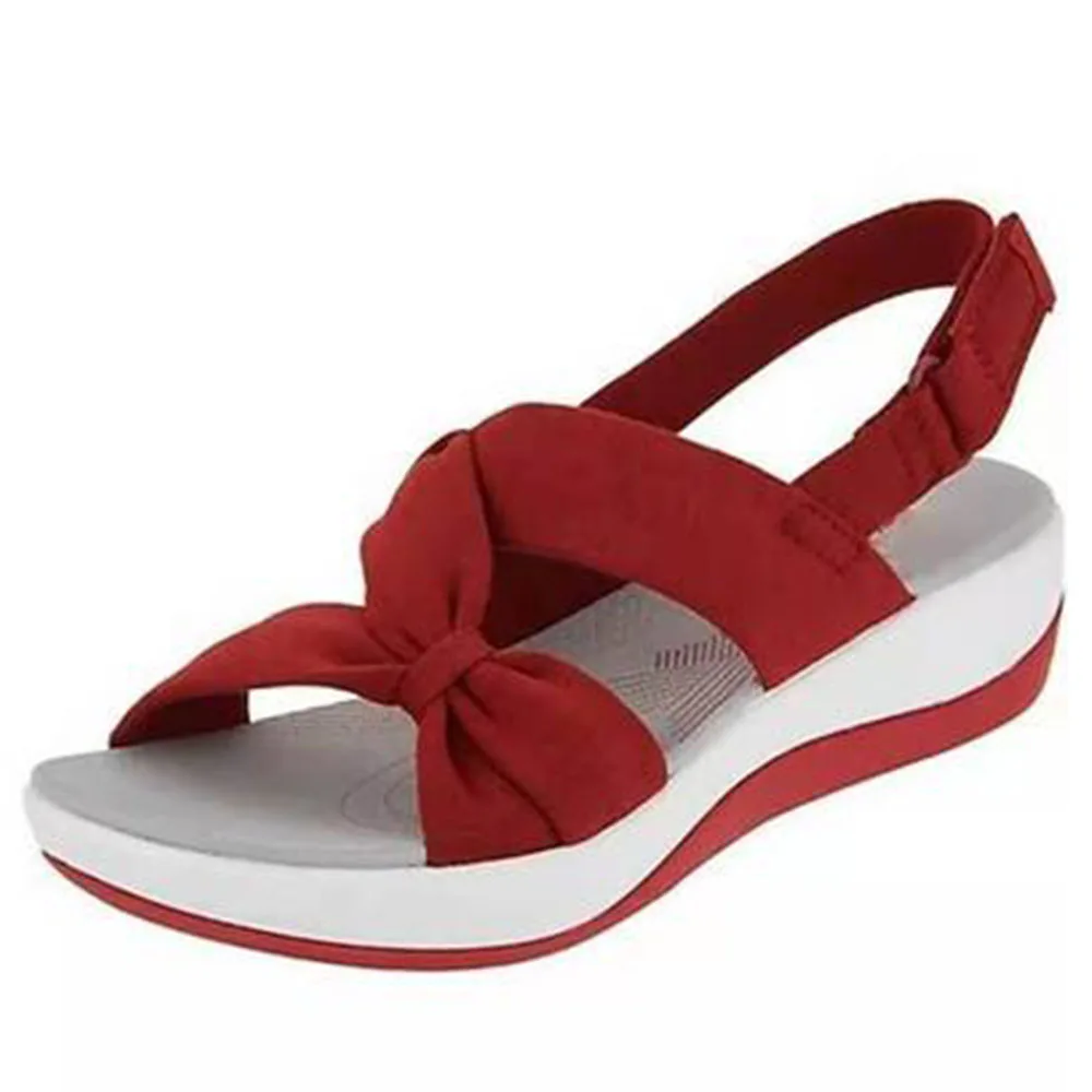 

2021 New Casual Sandals Womens Bow-knot Upper Platform Sandals Womens Shoes Summer Ladies Sandals