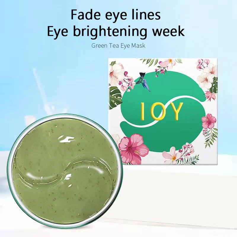

60PCS Green Tea / Roselle Hydrogel Eye Mask Natural Moisturizing Eye patches Anti-Aging Dark Circles Patches Eye Skin Care TSLM1