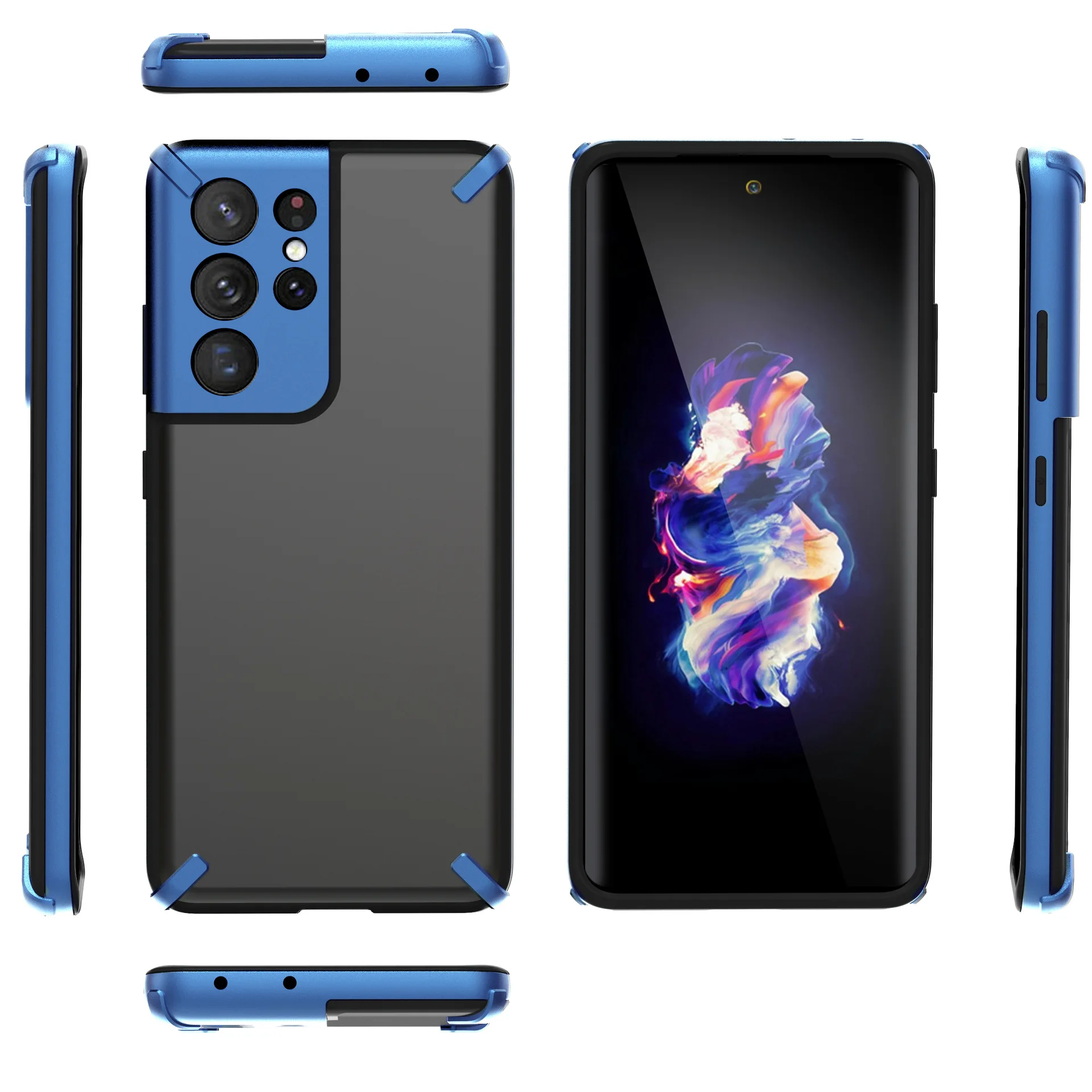 

For Samsung Galaxy S21 Plus S21 Ultra Camera Four Corner Anti Falling Shockproof Protective Case For Samsung Galaxy S20