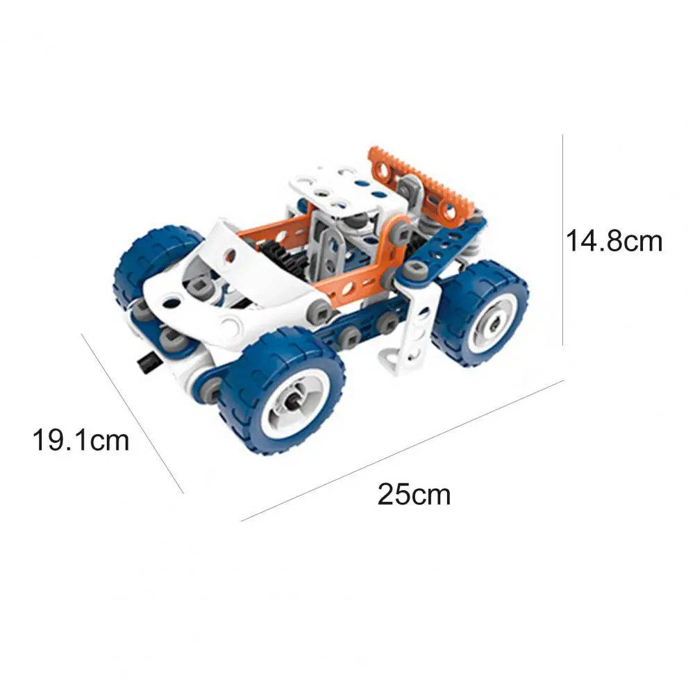 

152 Pcs Engineering Toy Creative Bright Color Environmental Protection Construction Vehicles Toy for Kids