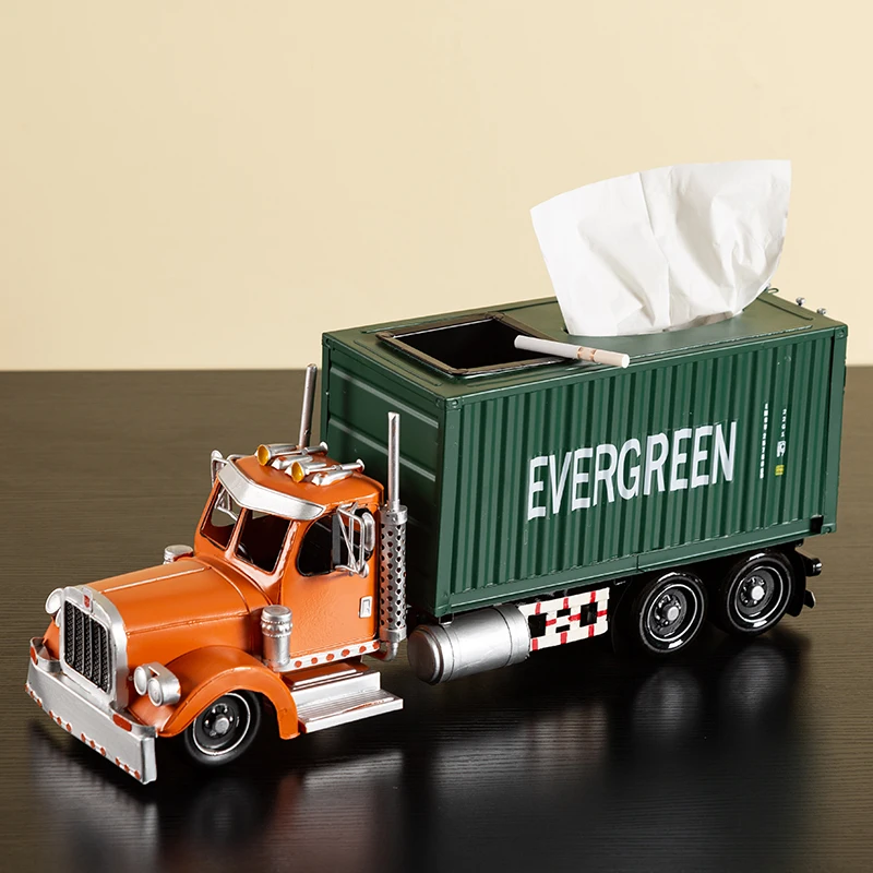 

Shipping Container Creative Tissue Box Cover Car Organizer Creative Napkin Tissue Boxes Paper Servilletero Wipe Case BW50ZJ