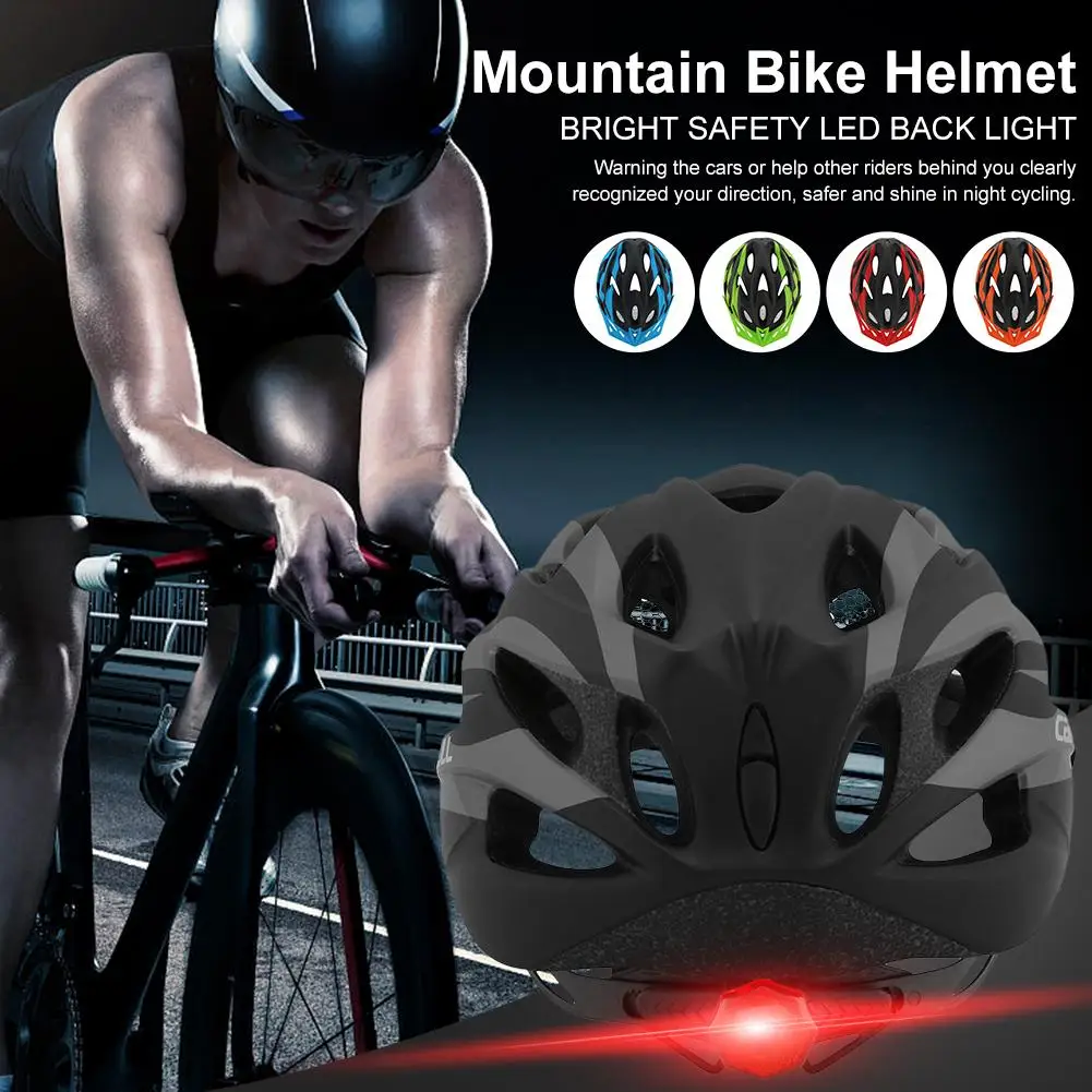 

Bicycle Helmet Adjustable Lightweight Helmet Safe Cycling Protection Helmet Ventilation Motercycle Headgear With LED Light