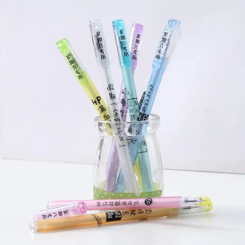 Креативная тематическая неделя гелевая ручка Студенческая Милая канцелярские