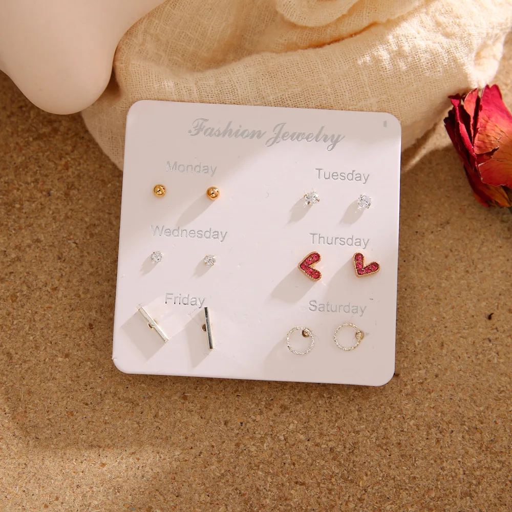 Ювелирные изделия жемчуг Снежинка капли воды перо Любовь бабочка серьги 6 пар