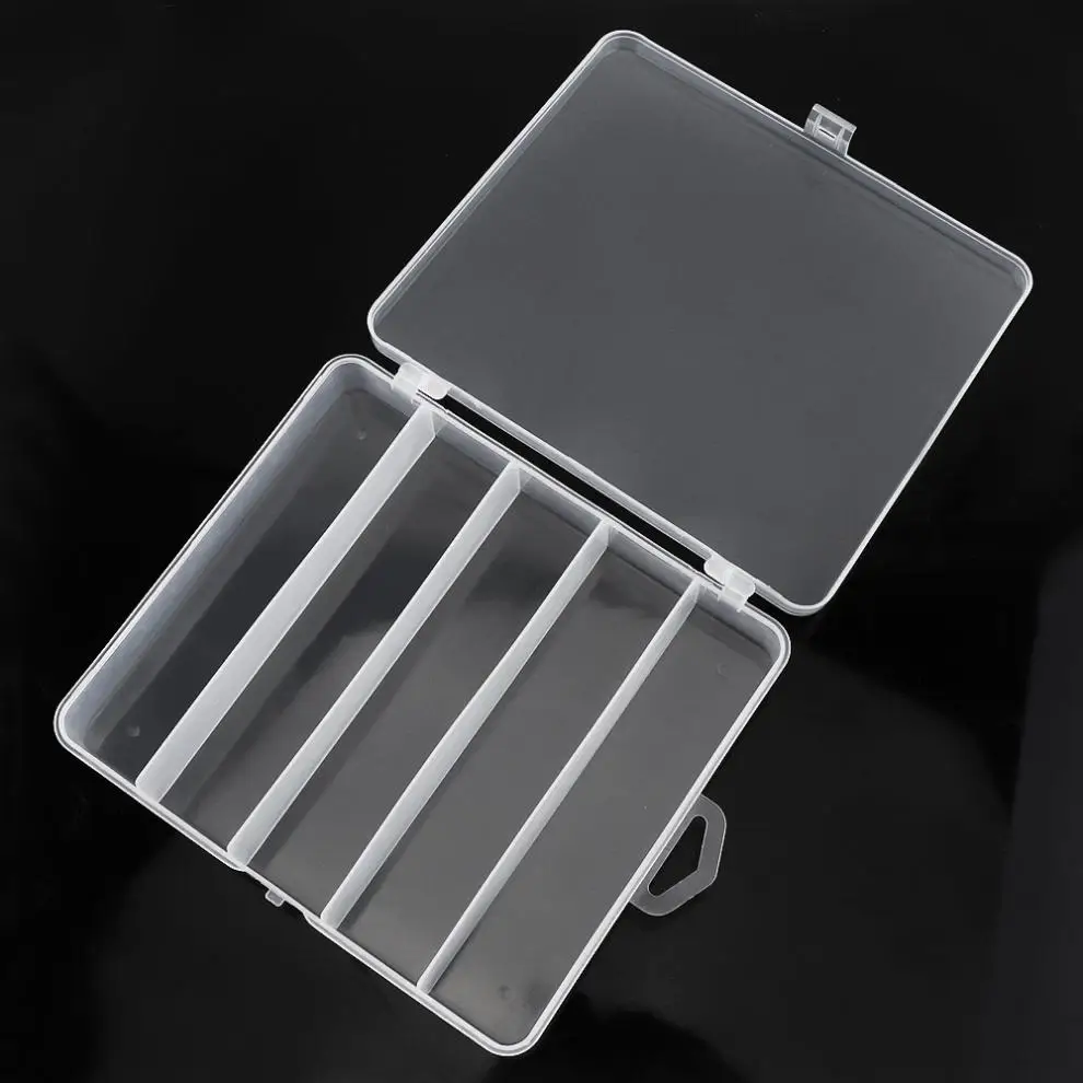 5 отделений коробка для ловли рыбы приманка креветок твердая хранения