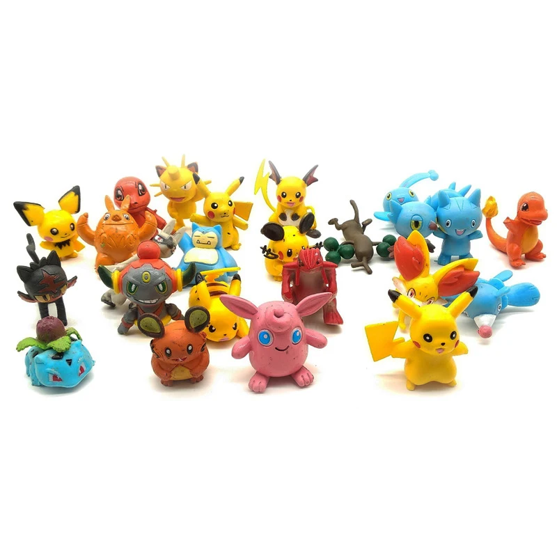 

144pcs TAKARA TOMY 2-3cm Pokemon Character Model Collection Pokémon Pikachu Anime Character Toy Kids Children's Birthday Gift