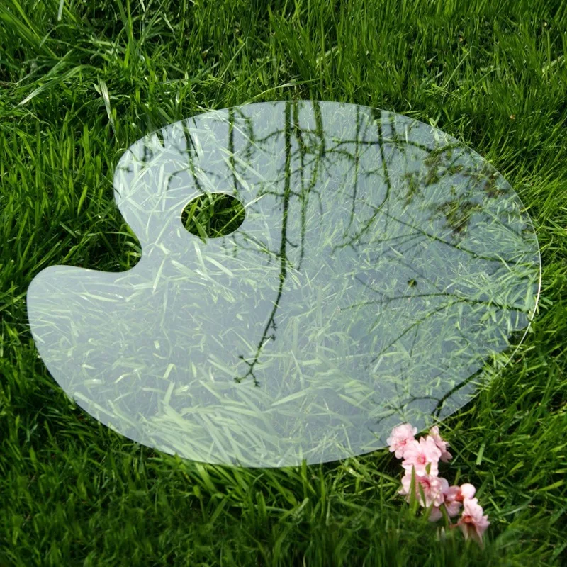 Прозрачные пластиковые палитры 11x14 дюймов Размер 2 комплекта овальная