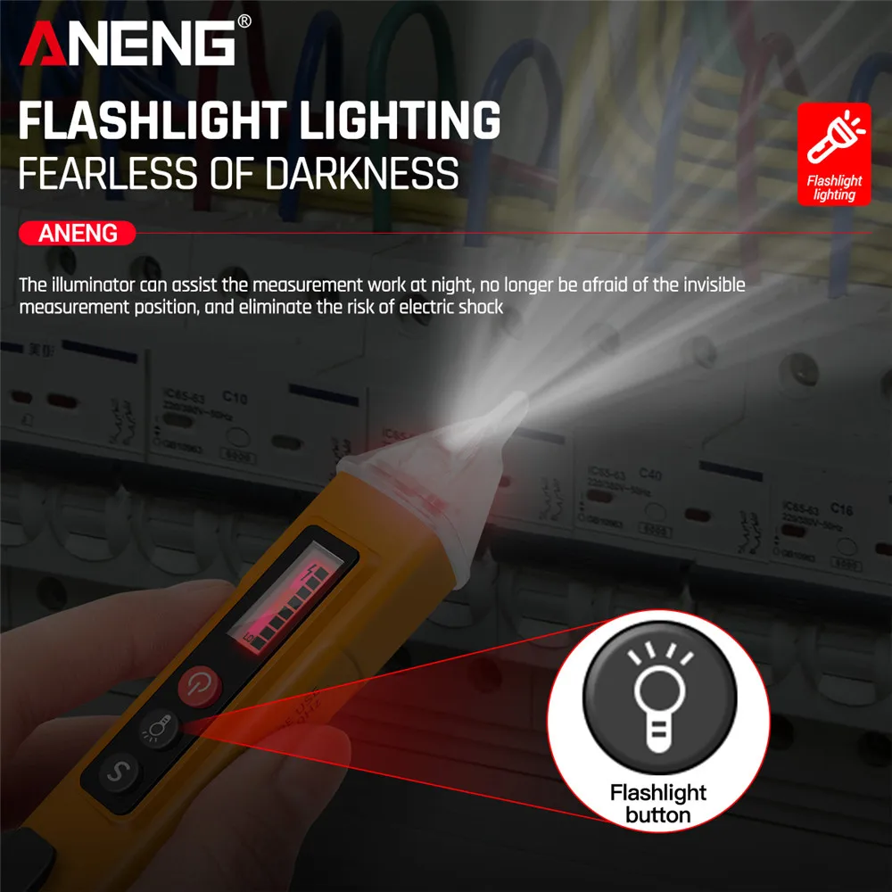 Цифровой детектор напряжения переменного/постоянного тока VC1010 умный необычный