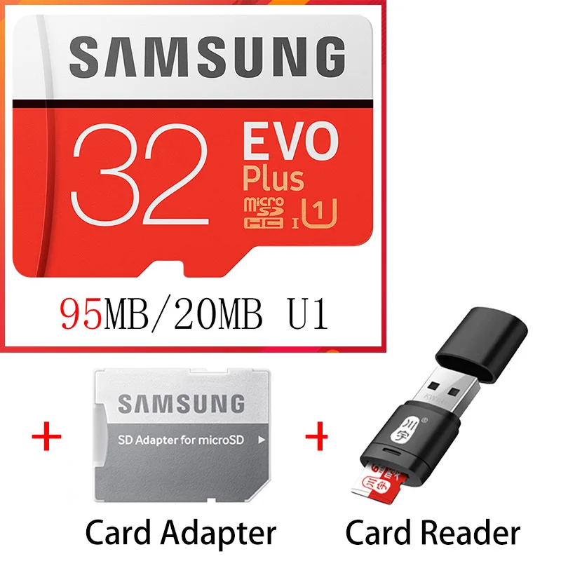 SAMSUNG EVO Micro SD 128 ГБ 32 ГБ 64 Гб 256 ГБ 512 ГБ U1 U3 Micro SD карта памяти 32 64 128 ГБ Флэш-карта SD/TF MicroSD для телефона - Емкость: MB-MC32G-KT5-C286