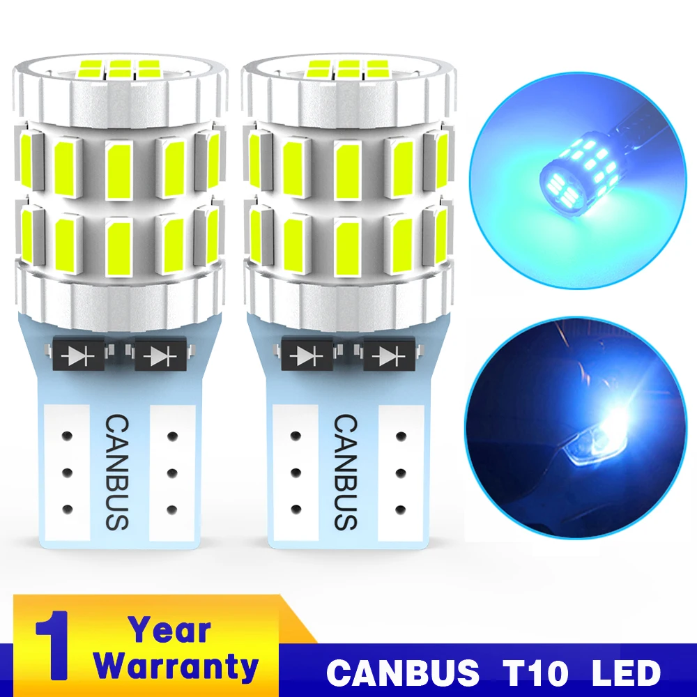 

Neallor 2021 T10 LED W5W светодиодный 168 194 лампа 30SMD 168 194 лампа для освещения салона автомобиля Купол багажник лампа для чтения белый Ледяной Синий