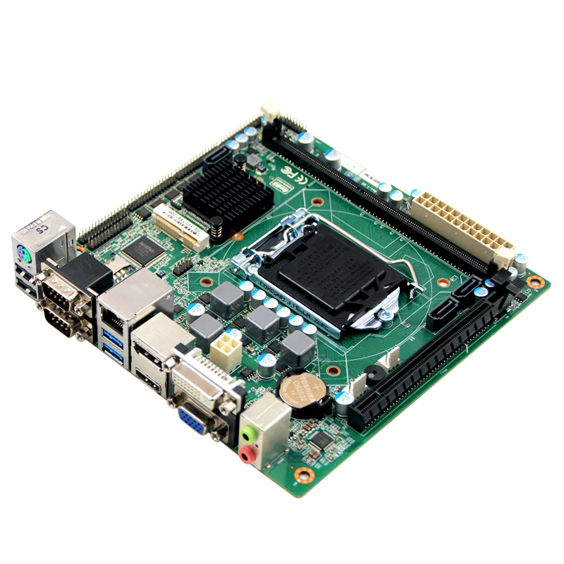 LGA1150 Материнские платы Mini ITX с чипсетом H81 для 4 го i3 i5 i7/Pentium/Celeron cpu industrial maibnboard 10 * USB