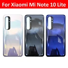 Стеклянная задняя крышка для аккумулятора Xiaomi Mi Note 10 Lite, 10 шт.лот