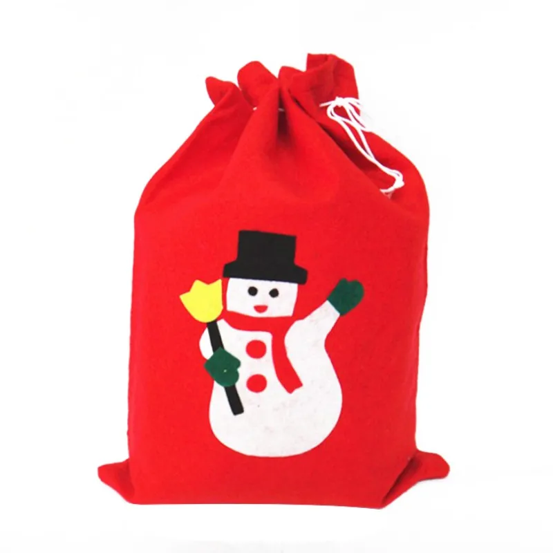3 size Christmas Gift Creative Santa Claus Pattern Bag Candy Storage Supplies Prop Backpack Strap 25 | Дом и сад