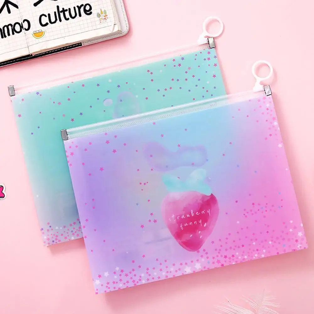 1 шт. Kawaii A5 планета Медузы фрукты PP прозрачные сумки для документов папка