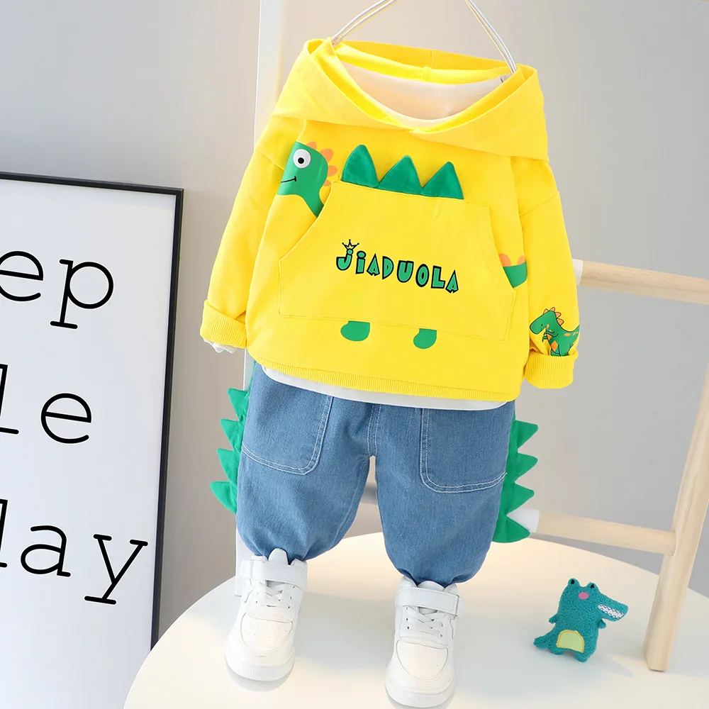 Traje de bebé traje de primavera y otoño suéter de los deportes de los niños de dos piezas de ropa de otoño Niño 1-2-3-4 años, 5 ropa de bebé-0