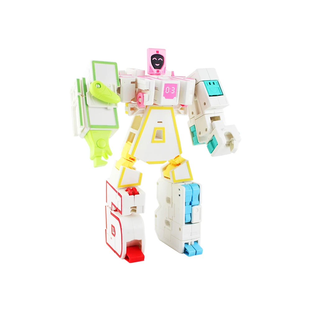 7 шт./6 шт. DIY русский алфавит трансформирующий робот деформирующая буква семейный