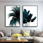 Декоративная роспись с зелеными растениями в гостиную, фон для дивана, Настенная роспись для спальни, столовой, холст с рисунком сердечника