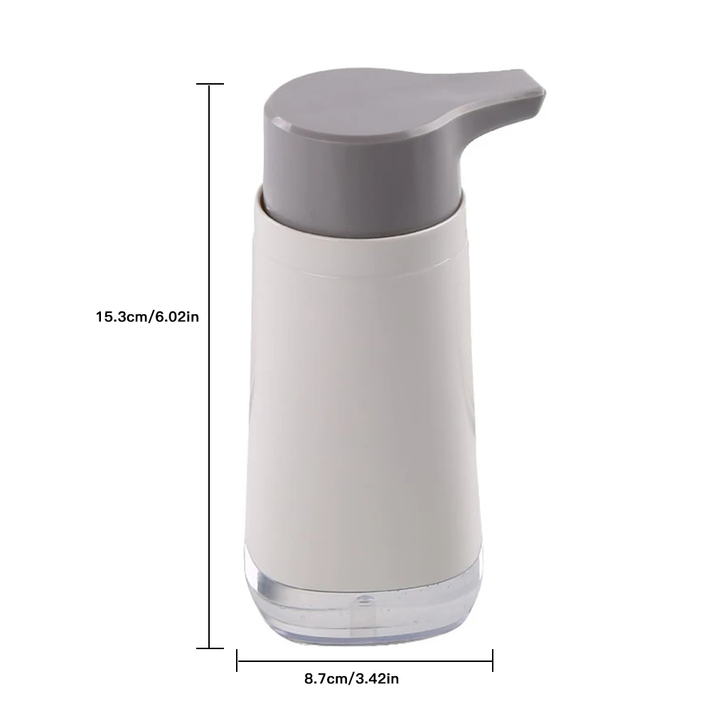 

Empty Plastic Soap Dispenser Manual Press Soap Dispenser Bottle Sannitizer Replacement Bottle for Kitchen Bathroom Office New