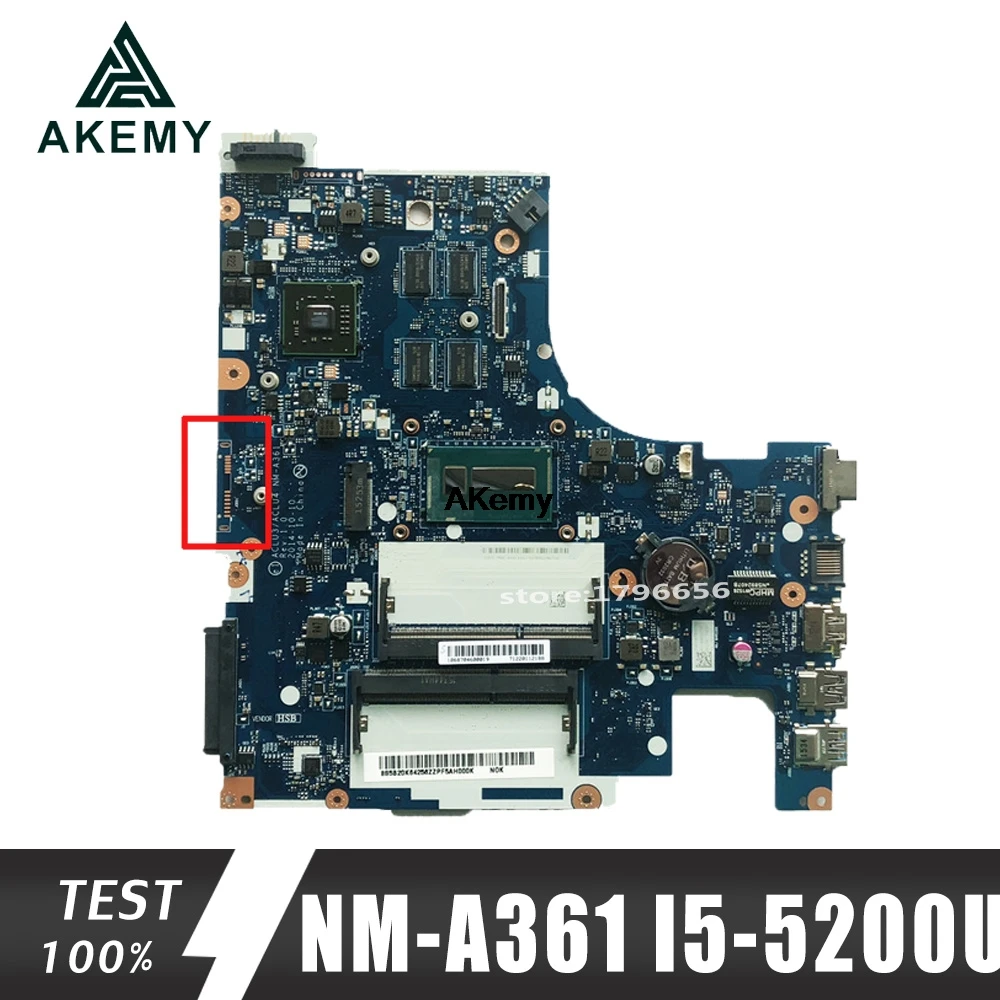 NM A361 материнская плата для For Lenovo G50 80 Материнская ноутбука ACLU3/ACLU4 I5 5200U R5 GPU