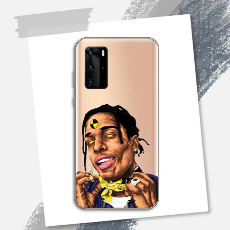 

ASAP Mob Asap Rocky Rapper Phone Case Transparent for Huawei P honor 8 10i 20 30 40 smart 2019