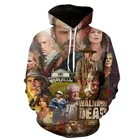 Толстовки Ходячие мертвецы для мужчин и женщин, Повседневная Уличная одежда в стиле хип-хоп, свитшоты с длинным рукавом для мальчиков и девочек, Осенние Топы, пальто