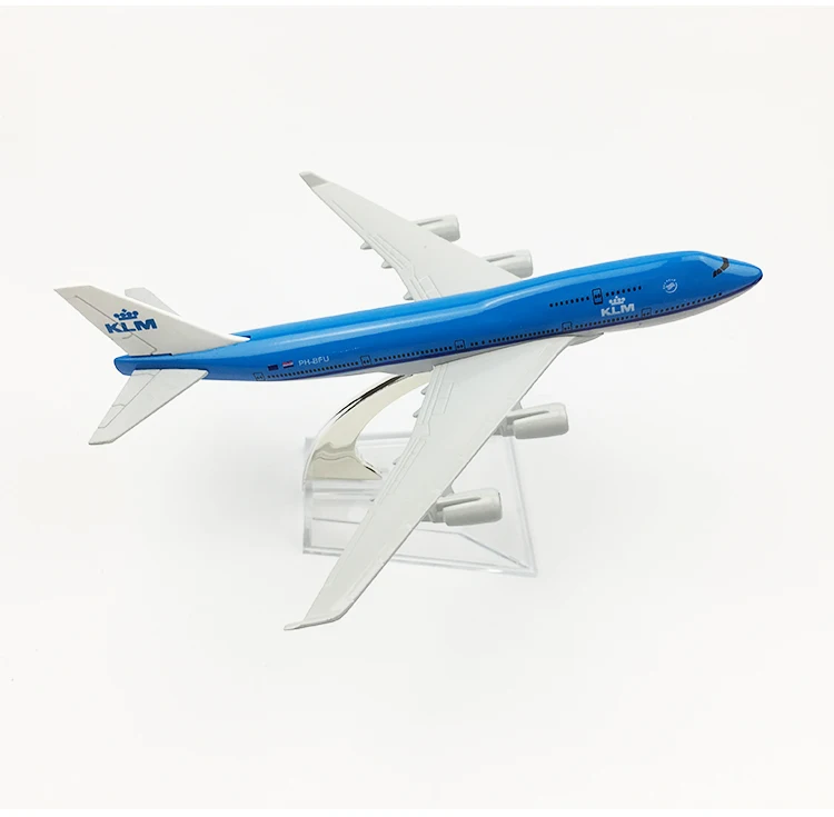 

16cm Aircraft Model alloy Dutch Airlines Boeing747 childern gifts collection