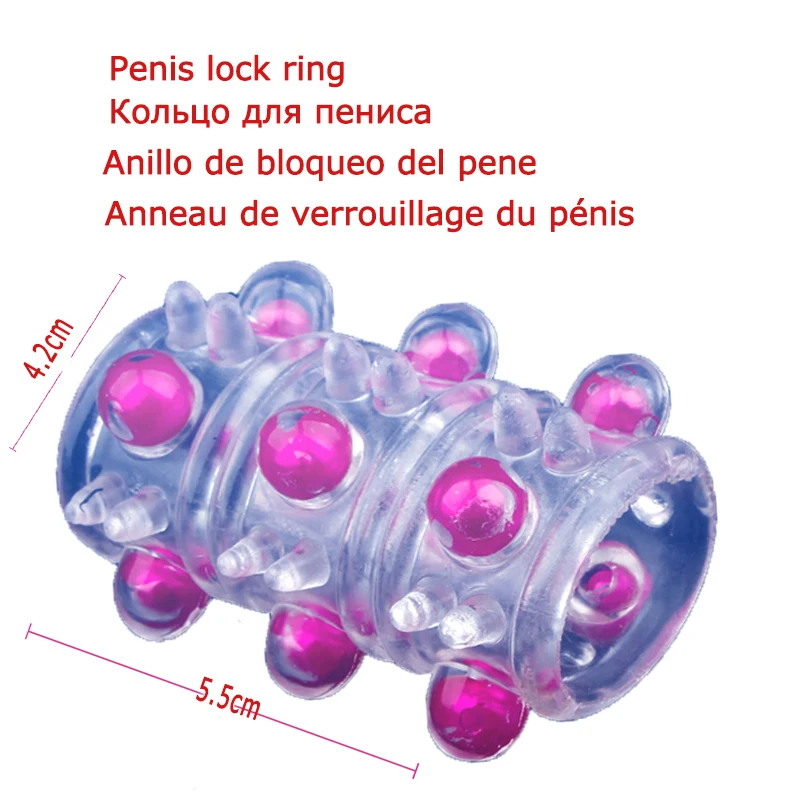 Couple Silicone Penis Sleeve Cock Ring Men Adult Sex Exotic Product Toys Delay Lock Rings For Shop | Красота и здоровье