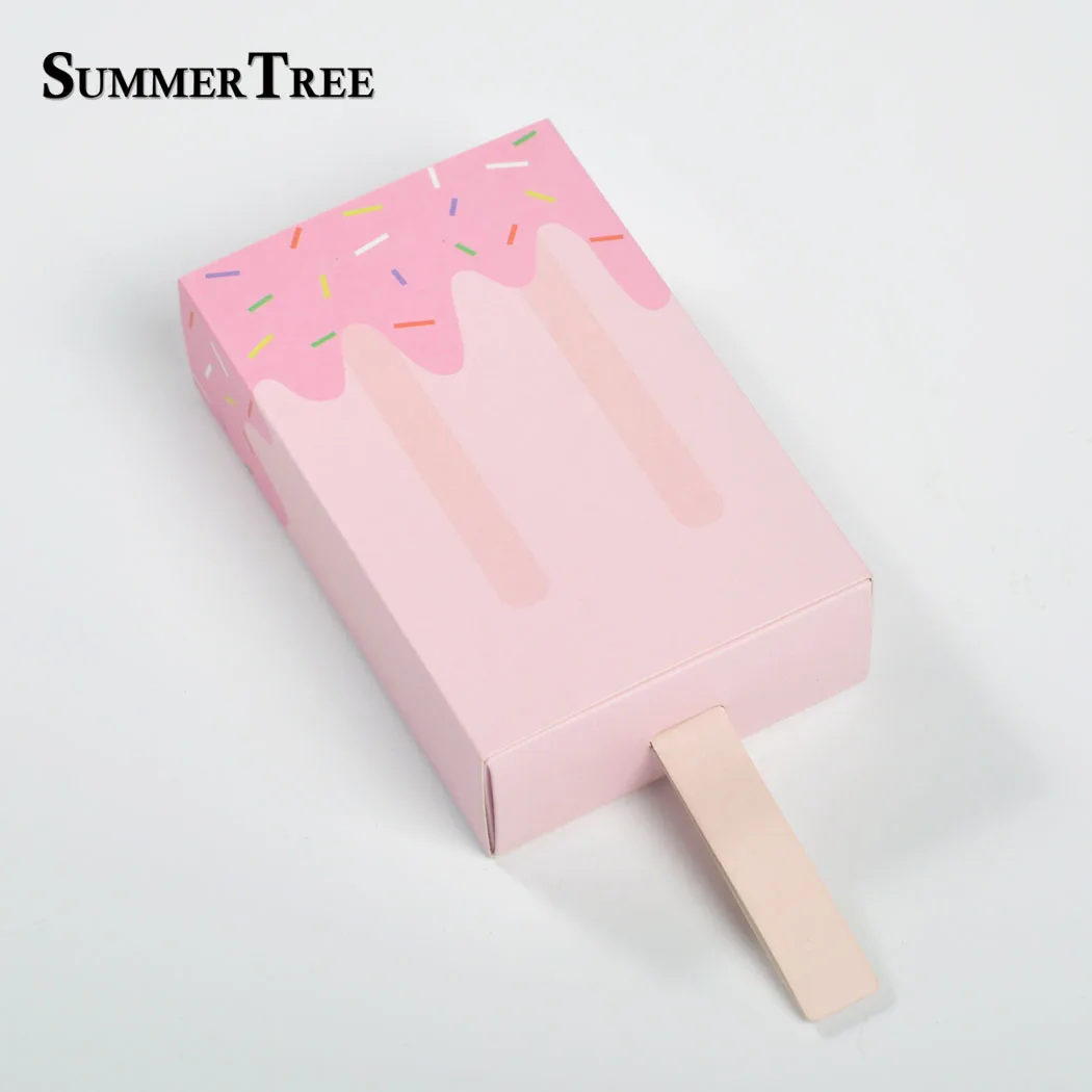 50 шт. DIY Мороженое Конфета коробка лечения детей день рождения Popsicle конфеты коробка свадебные подарки день рождения поставки
