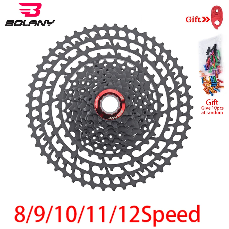 BOLANY MTB кассета 8 S/9 S/10 S/11 S/12 S 11-25 28 32 40 42 46 50 52T звездочки свободного хода широкий коэффициент горный велосипед аксессуары